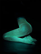 Authentic Fishnet Thin Hollow Luminous Stockings