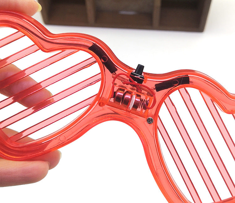 Glow Bar Disco Glasses Heart Heart Cold Light