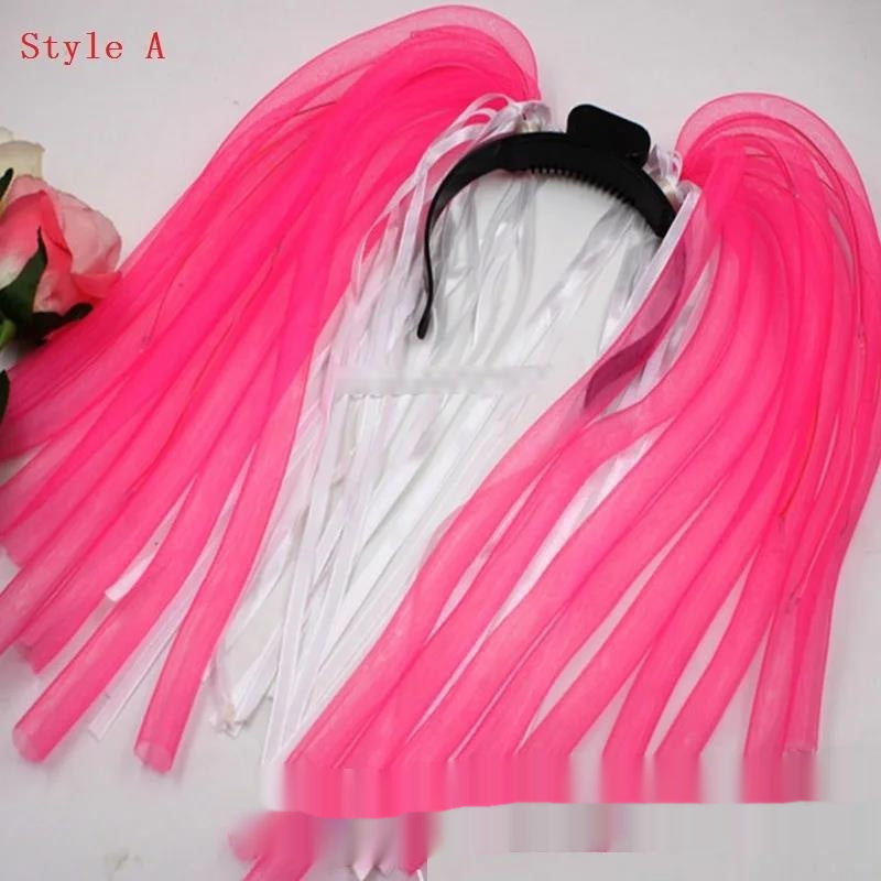 Light Up Braids Crown Hair Band Pipe Headbands Rave Glow Led