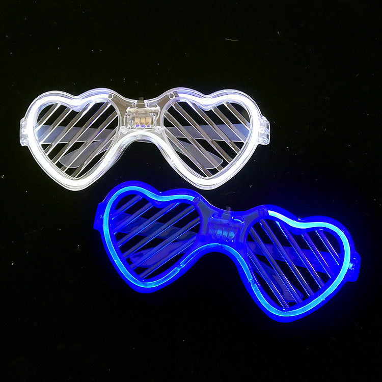 Glow Bar Disco Glasses Heart Heart Cold Light