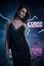 Lace Pulse V-Neck Tank Lifestyle