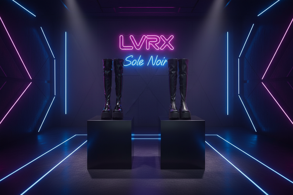 LVRX Chunky OTK Zip Boots — Both Finishes