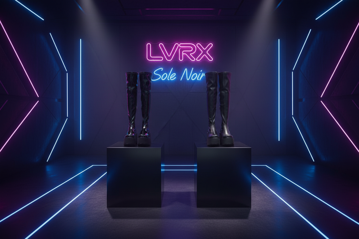 LVRX Chunky OTK Zip Boots — Both Finishes