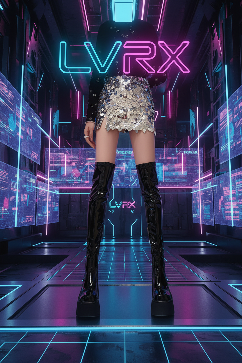 LVRX Chunky OTK Zip Boots — Legs