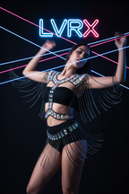 LVRX Gem Chain Crop — Motion