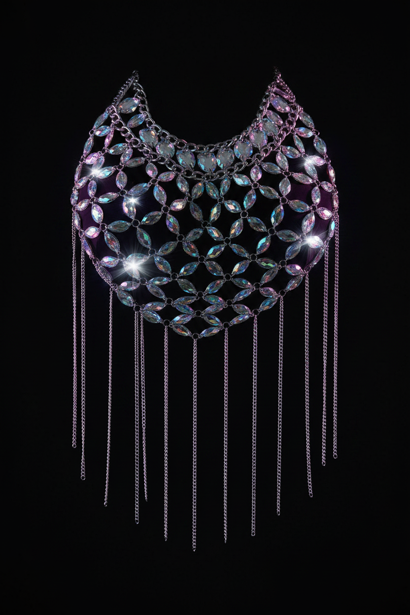 LVRX Glow Heart Body Chain — Detail Retry