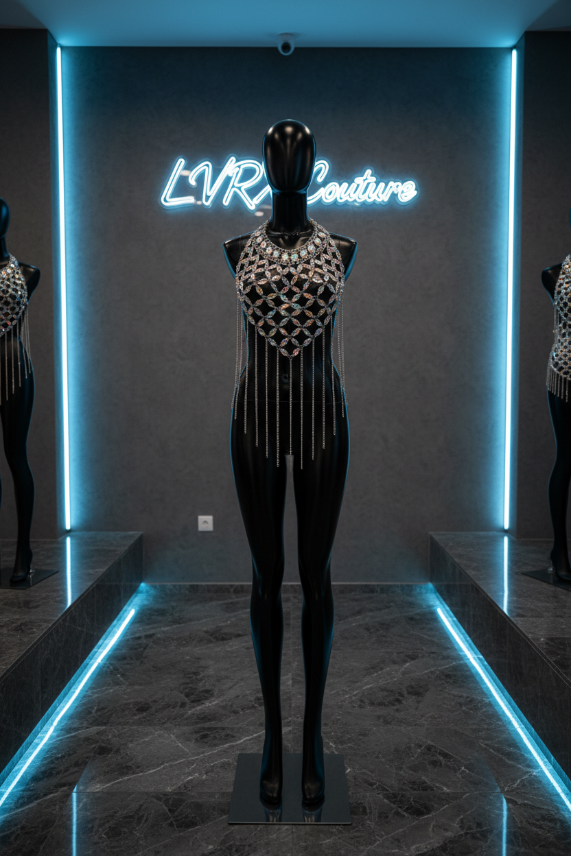LVRX Glow Heart Body Chain — Storefront