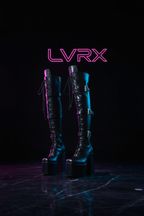 LVRX Lace-Up OTK Boots — Hero
