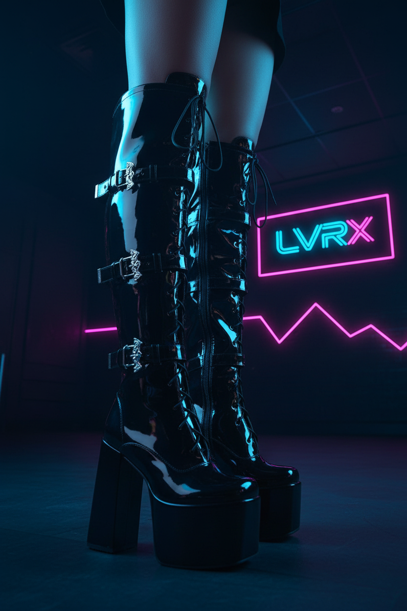 LVRX Lace-Up OTK Boots — Legs