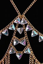LVRX Neon Mesh Body Chain — Detail
