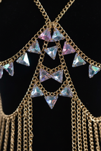LVRX Neon Mesh Body Chain — Detail