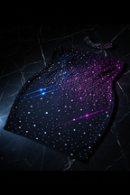 LVRX Rhinestone Fishnet Skirt — Detail Retry